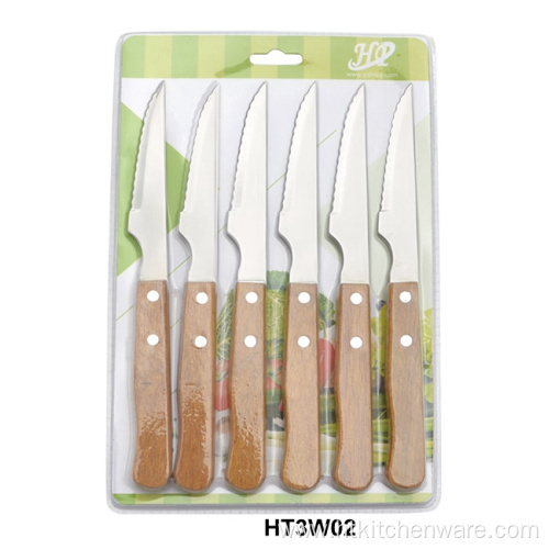 Professional Wood Steak Knives wooden handle  steak knives Factory